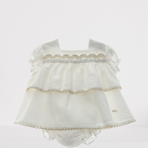 BABY DRESS WITH DIAPER COVER