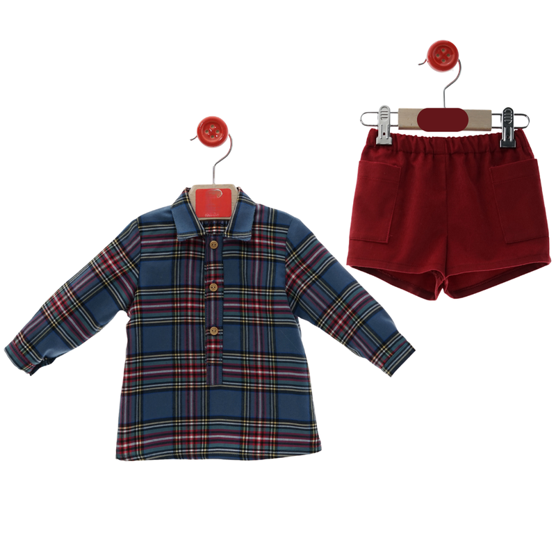 CONJUNTO BEBE PANTALON CORTO CINTAS