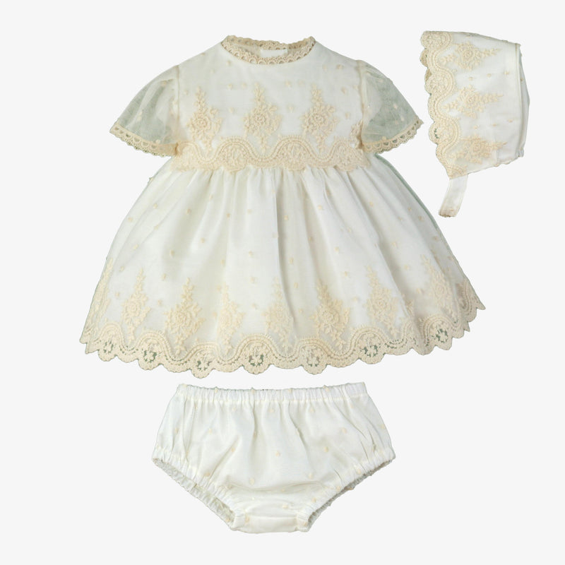 VESTIDO BRAGUITA GORRO BEBE