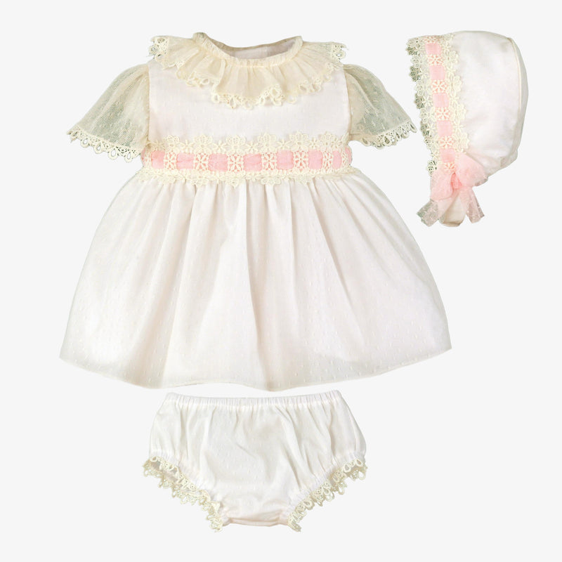VESTIDO BRAGUITA GORRO BEBE