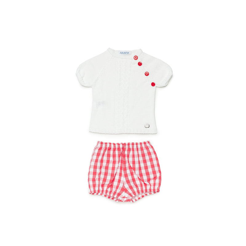 CONJUNTO PANTALÓN TELA CUADROS