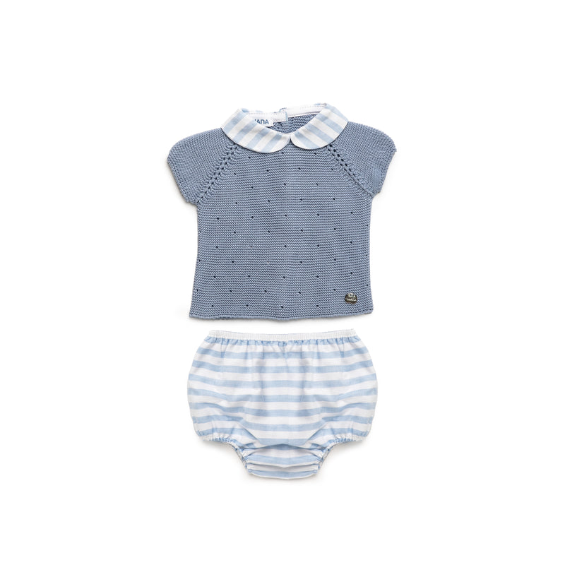 CONJUNTO BRAGA TELA RAYADA