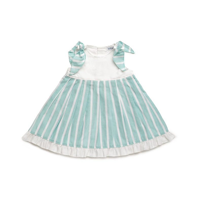 VESTIDO CORTADO CINTURA RAYADO