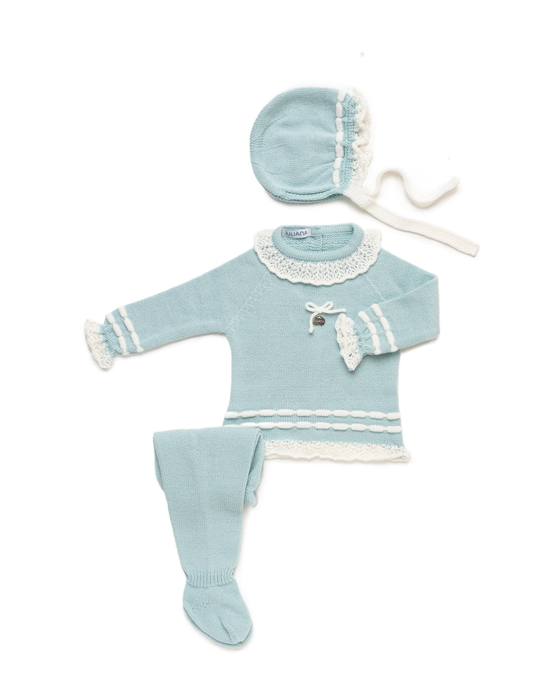 CONJUNTO 3.P LORZAS EMPIECE CALADO