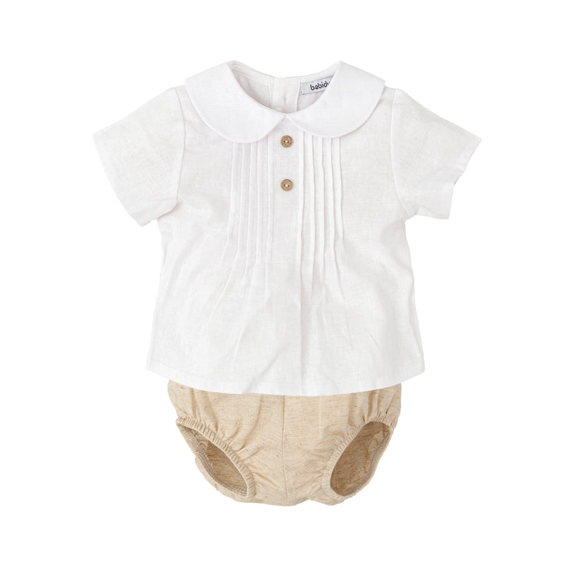 CONJUNTO BEBE NIÑO MANGA CORTA