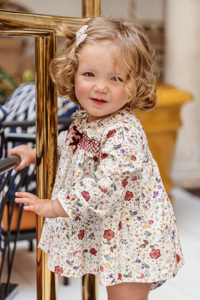 BABY DRESS WITH DIAPER COVER