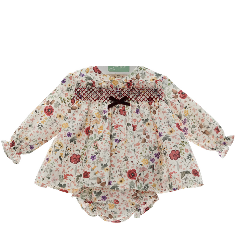 BABY DRESS WITH DIAPER COVER