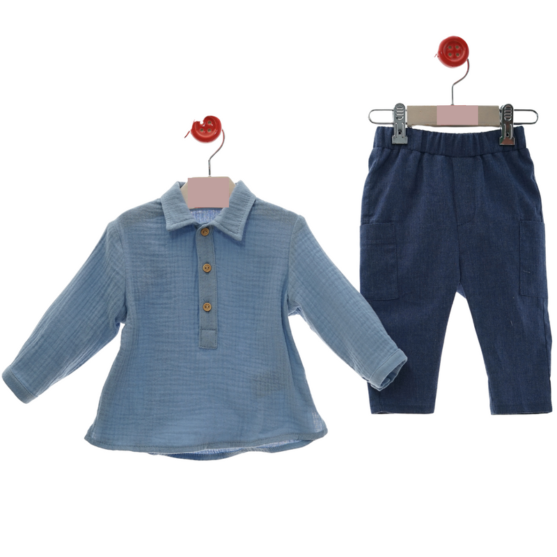 CONJUNTO BEBE PANTALON LARGO