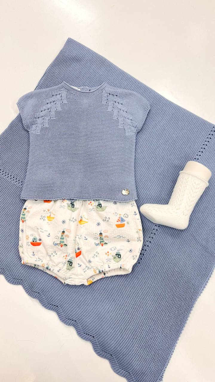 CONJUNTO PANTALON TELA BARCOS
