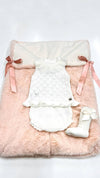CONJUNTO BRAGA PUNTO ROMBOS CALADOS