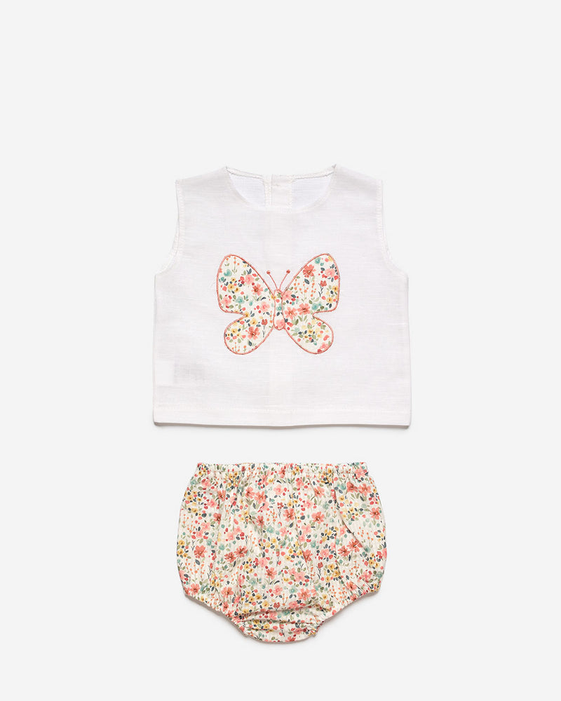 CONJUNTO CAMISA NIÑA MARIPOSA