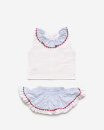 CONJUNTO FALDA CAMISA NIÑA