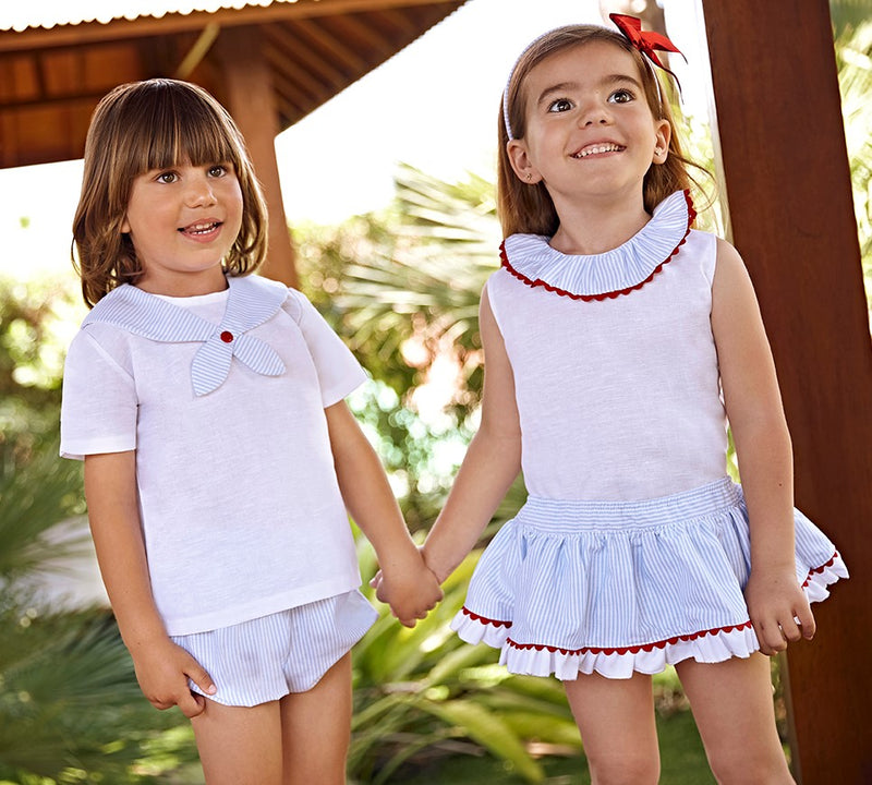 CONJUNTO FALDA CAMISA NIÑA